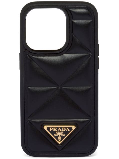 Prada iPhone 15 Pro Leather Case with 